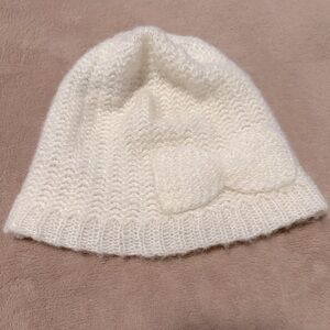 Cozy White Knit Beanie